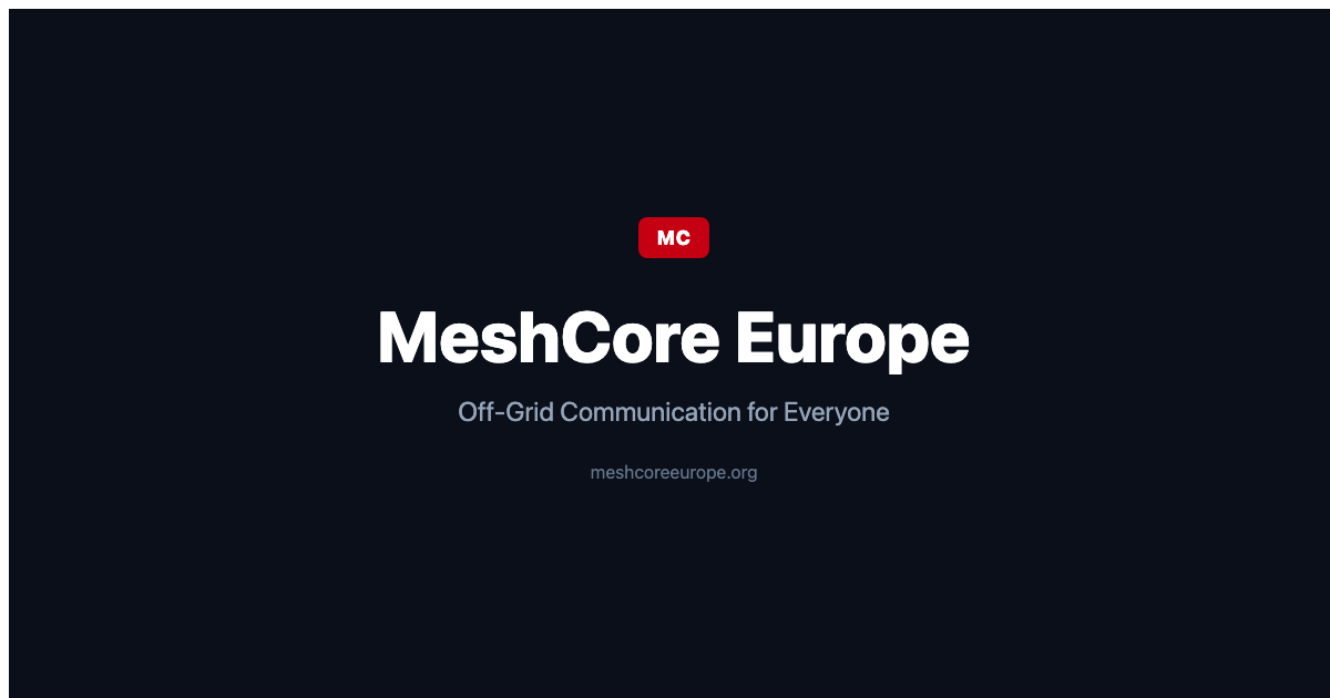 MeshCore Coverage Map | MeshCore Europe